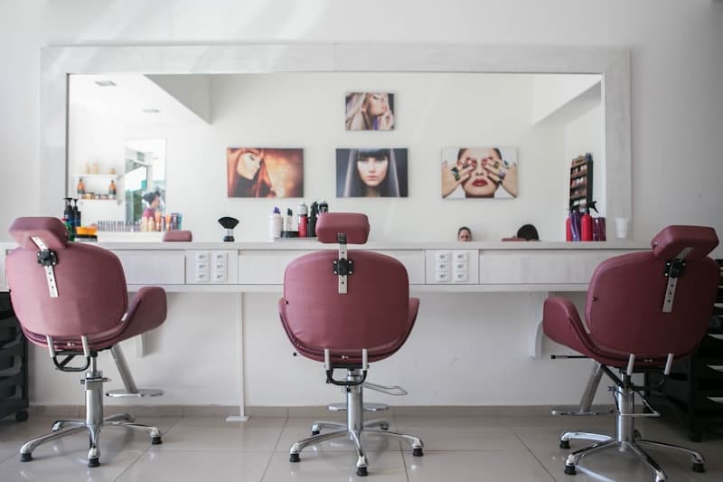 Beauty training space at the academy